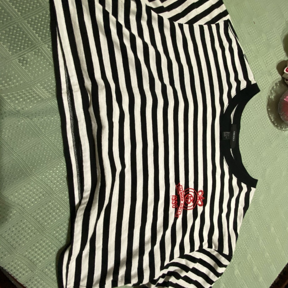 Stripped Crop Top